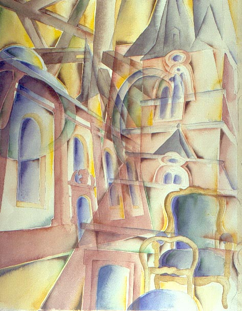 Aquarell von Professor W. Wrisch